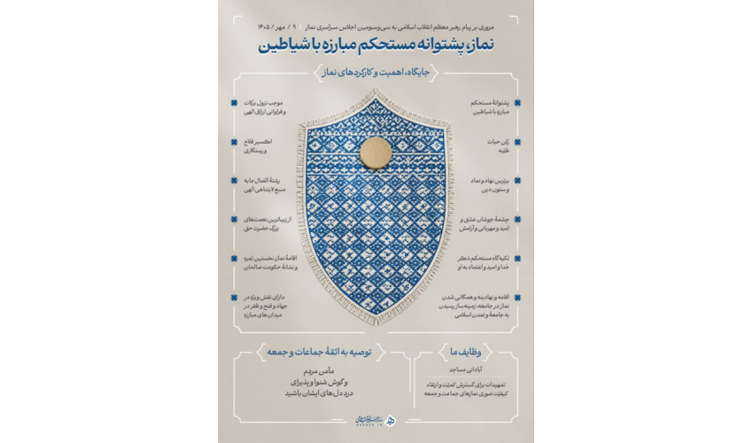 نماز پشتوانه مستحکم مبارزه با شیاطین